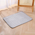 Summer Ice Silk Pet Cooling Mat Breathable And Cool For Dogs Cats Non Slip Heat Relief Bed Portable Washable Summer Pet Supplies