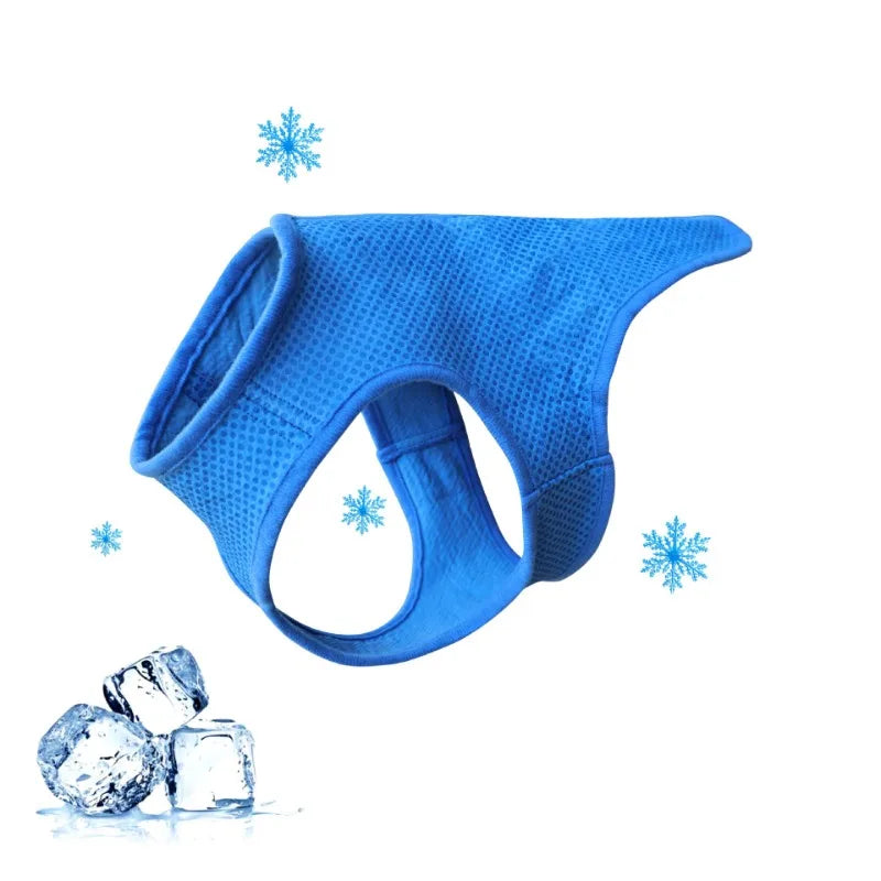Summer Pet Dog Cooling Vest  Heat Resistant Cool Dogs Clothes Breathable Sun-proof Clothing for Small Large Dogs Outdoor Walking